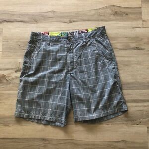 Lululemon Athletica Gray Checkered Men's Shorts